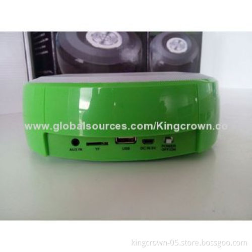 Stereo Hi-fi speaker with alarm, supports TF/USB/AUX, free calling function